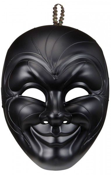 Schwarze Joker Maske