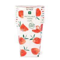Vorschau: 8 Eco Erdbeer Partybecher 250ml