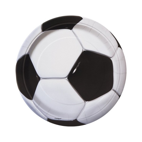 8 Fußball Pappteller Soccer Team 18cm