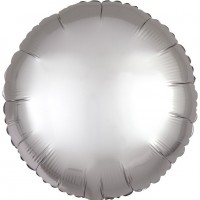 Shiny silver Folienballon 43cm