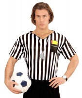 Gestreiftes Schiedsrichter Herrenshirt