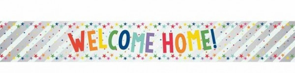 Welcome Home Folienbanner 174cm