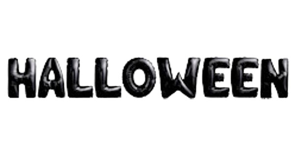 Folienballon Halloween Schriftzug 40cm