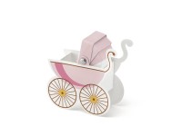 10 rosa Babykarren Boxen 9,5 x 9,5 x 4cm