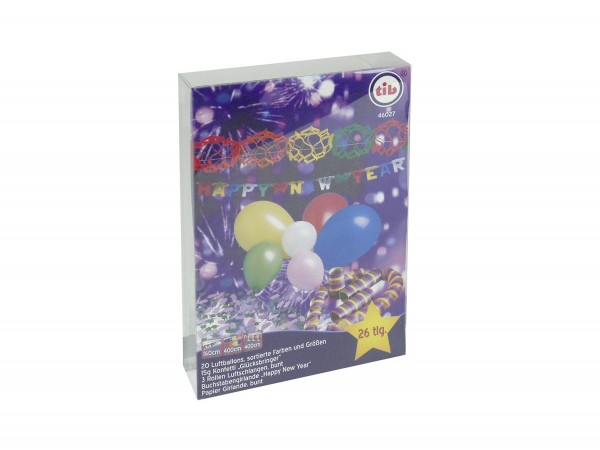 Kunterbuntes Silvester Party Set 26-teilig