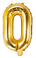Folienballon O gold 35cm