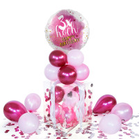 Vorschau: Balloha Geschenkbox DIY 3x hoch Happy Birthday XL