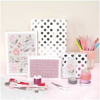 Vorschau: FSC Lovely Dots Geschenkpapier weiß
