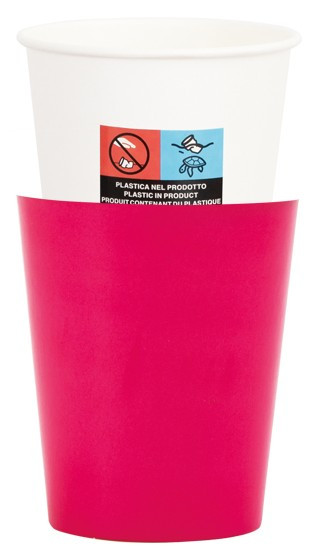 8 Fuchsia Passion Pappbecher 250ml