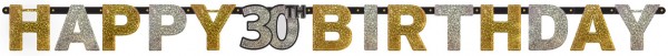 Golden 30th Birthday Girlande 2,13m