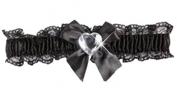 Liebes Strumpfband Schwarz