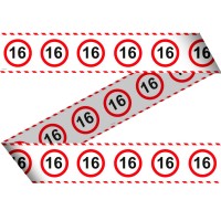 Verkehrsschild 16 Absperrband 15m