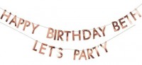 DIY Rosy Birthday Girlande