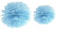 Pompon Romy azurblau 35cm