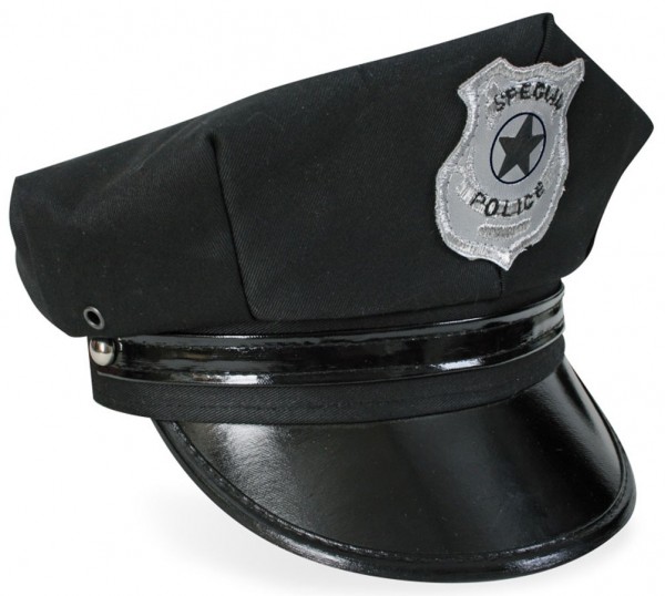 Schwarze Polizeimütze Milan