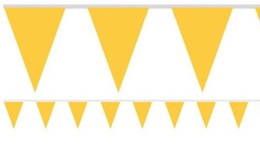 Gelbe Gartenparty Wimpelkette 4,5m 2