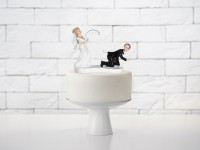 Braut Angelt Bräutigam Tortenfigur 13cm