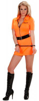 Sexy Sträflings Kostüm Für Damen