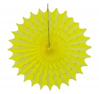 Fächer Honigwaben neon gelb 45cm