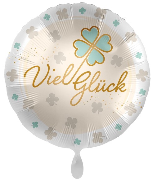 Viel Glück Satin Folienballon 45cm