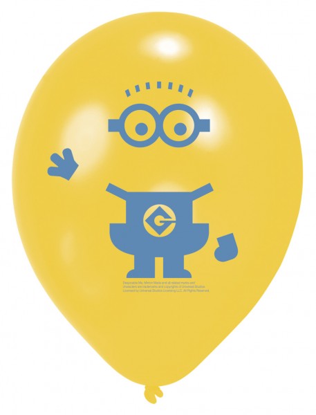 6 Minion Trio Luftballons 23 cm 4