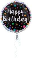 Geburtstagsballon Funkelndes Konfetti