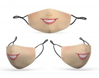 Vorschau: Mund Nasen Maske Comic Women