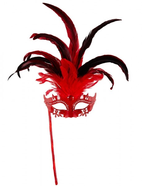 Oppulente Stabmaske Rosella