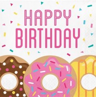 16 Donut Candy Party Servietten 33cm