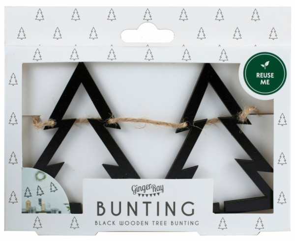 Hölzerne Tannenbaum Girlande 2m 3