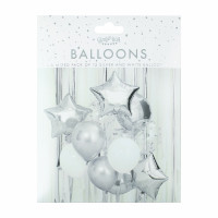 Vorschau: Silber Metallic Ballon Bouquet