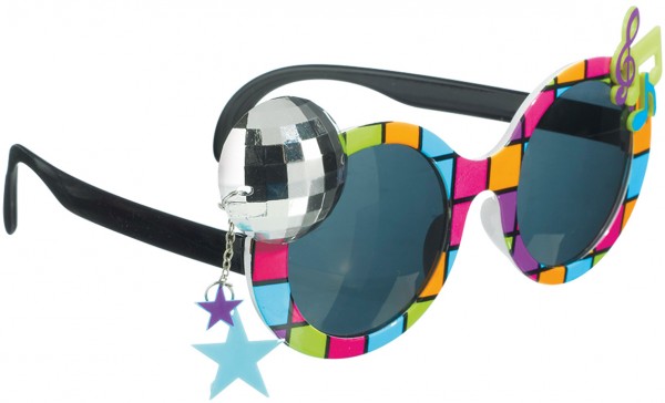 70er Jahre Disco Fever Brille Getönt