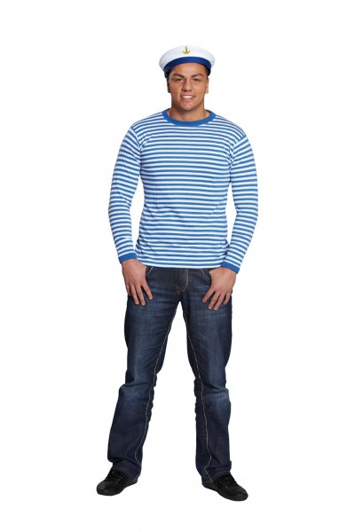 Matrosen Ringelshirt Blau Weiß