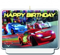 Cars Neon City Birthday Tortenkerze