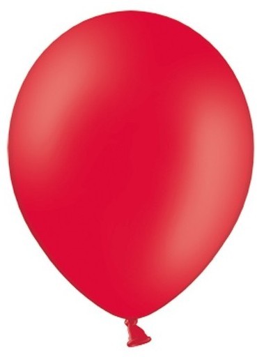 50 Partystar Luftballons rot 30cm