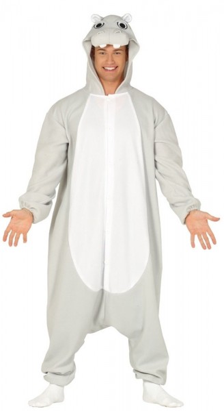Nilpferd Plüschkostüm Unisex