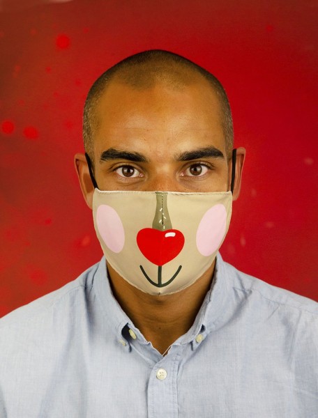 Mund-Nase-Maske Rentier