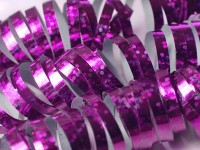Holografische Luftschlangen pink 3,8m