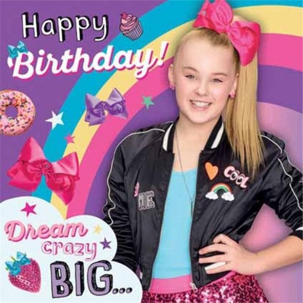 Jojo Siwa Geburtstagskarte 16cm