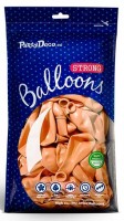 Vorschau: 10 Partystar metallic Ballons apricot 23cm