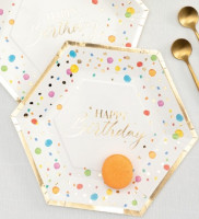 8 buntes Spektakel Eco Pappteller