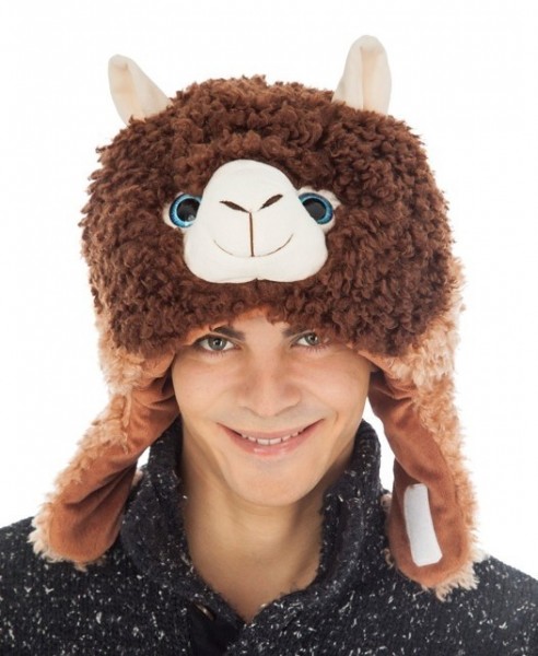 Flauschige Lama Mütze in 2 Farben 3