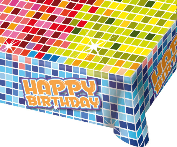 Groovy Happy Birthday Tischdecke 1,3m x 80cm