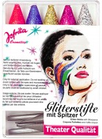 5 Glitter Schminkstifte Mit Anspitzer