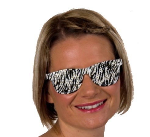 Funky Zebra Partybrille