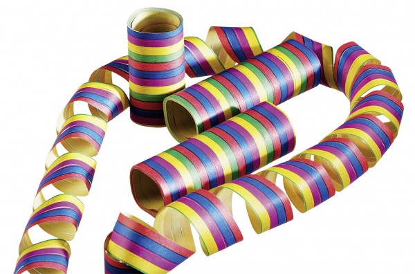 1 Rolle Kunterbunte Partynight Luftschlangen