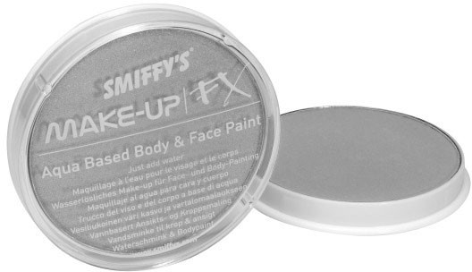 Schminkfarbe Gesicht Körper Metallic Silber Makeup