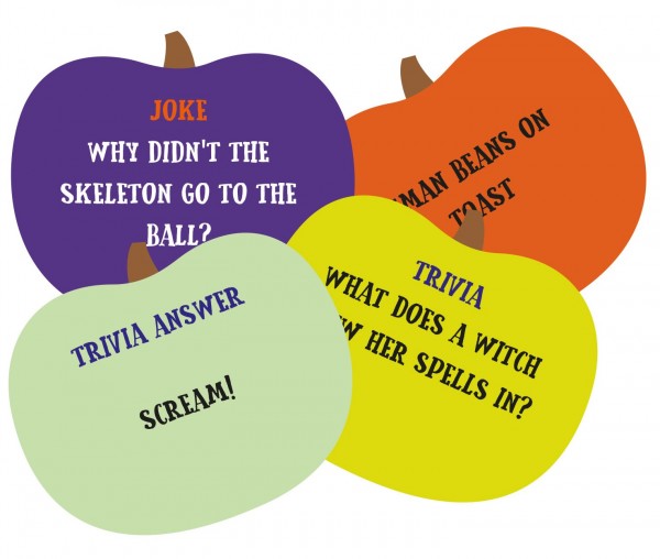 25 Halloween Quiz und Witze Karten für Kinder