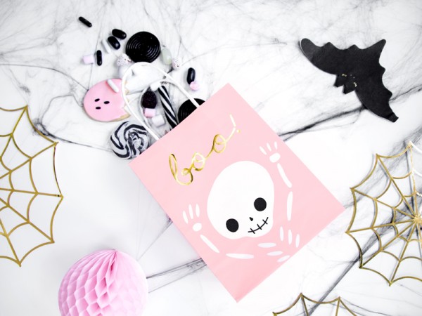 6 Boo Town Geschenktüten rosa 4