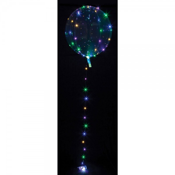 Ballon Lichterkette 45cm bunt